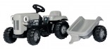 ROLLY TOYS Traktor šlapací LITTLE GREY FERGIE s návěsem 