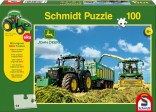Schmidt Puzzle Traktor JOHN DEERE 7310R s řezačkou JD 8600i 100 dílků 