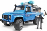 Auto LAND ROVER POLICIE s figurkou BWORLD BRUDER 02597  