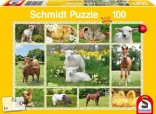 Schmidt Puzzle Zvířátka na farmě 100 dílků 