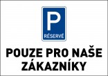 Samolepka výstražná " PARKOVIŠTĚ" A5 