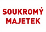 Samolepka výstražná " SOUKROMÝ MAJETEK" A5 