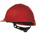 Ochranná helma DELTAPLUS QUARTZ UP IV s kšiltem červená 