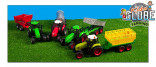 Traktor s návěsem KIDS GLOBE FARMING 510653 1:32 