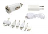Nabíječka USB 230/12V 2,1A (Iphone 4-8, miniUSB, microUSB, USB-C) 