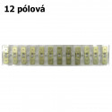 Svorkovnice PVC 12 pólová  145 x 28 x 7 mm 