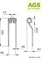 Pružina obraceče, shrnovače SP4-130, SP4-094  