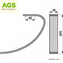 Pero kultivátoru HORSCH 70 x 9 mm