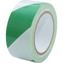 Páska výstražná zelenobílá 50 mm návin 33 m 