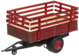 Návěs traktorový červený s nástavbou KOVAP 0431 