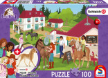 Schmidt Puzzle Jízdárna, koníci a stánek 100 dílů 