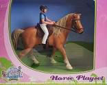 Figurky koník s jezdcem KIDS GLOBE HORSES 640078 1:24 