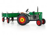 Traktor ZETOR 25A zelený s přívěsem KOVAP 20303 