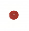 Odrazka kulatá s dírou průměr 85 mm červená 