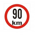 Cedule omezená rychlost 90 km 