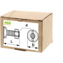 Šroub pluhový M12 x 35 G8.8 DIN 604 HL20 s nosem 10ks 