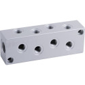 Rozdělovací lišta pneu 8 x 1/4"/1 x 1/2" AL vnitřní závit 