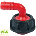 Kolénko regulačního ventilu BIARDZKI RD/RF 3/5-29-1143 červené 12,5 mm 