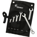 GRANIT BLACK EDITION Sada klíčů kombinovaných ráčnovových 8 - 19 mm Heavy Grip 6 dílná 