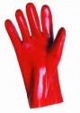 Rukavice proti chemikáliím REDSTART PVC červené 35 cm 