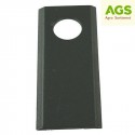 Nůž rotační sekačky rovný 40 x 90 mm, díra 19 mm, 25ks 