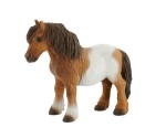 Kůň poník Shetlandský Ponny hnědobílý figurka BULLYLAND 62566 