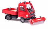 BUSCH 42212 MULTICAR červená se zametacím kartáčem 1:87 