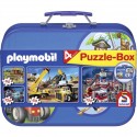 Schmidt Puzzle Kufřík PLAYMOBIL 4 druhy celkem 320 dílků 