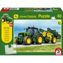 Schmidt Puzzle Traktor JOHN DEERE 6630 a postřikovač JD 732 40 dílků 