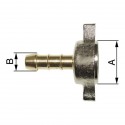 Šroubení konektor 1/2" - 10 mm mosaz 