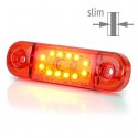 Svítilna diodová poziční červená LED 12/24 V 