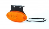 Svítilna poziční oranžová jednofunkční diodová LED 12/24V s držákem 