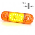Svítilna diodová poziční oranžová LED 12/24 V 