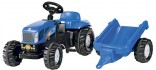 ROLLY TOYS Traktor šlapací NEW HOLLAND T 7550 s návěsem 