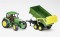 Traktor JOHN DEERE 6920 se sklopným návěsem